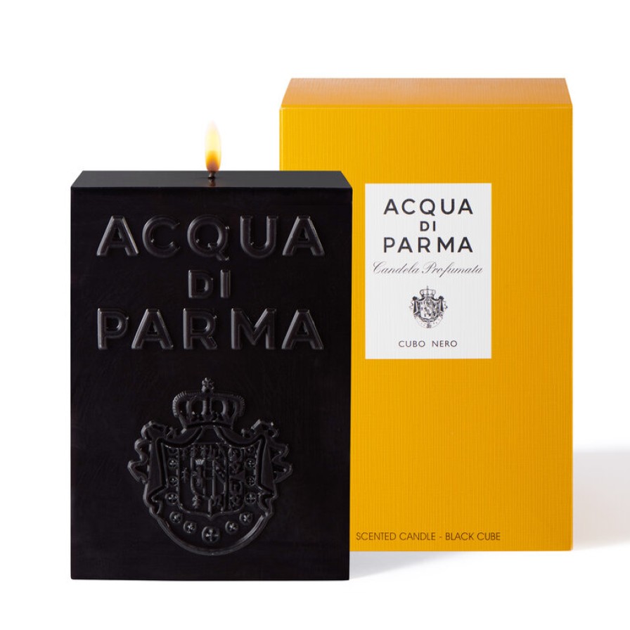 Acqua di Parma Cubo | Candela Cubo Nera Collezione Candele Cubo | Acqua Di Parma